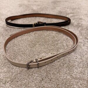 Black and white belts